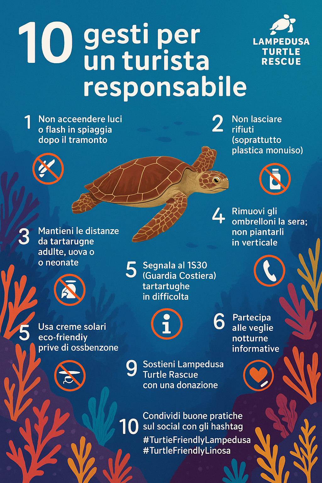 Tartarughe Lampedusa e Linosa